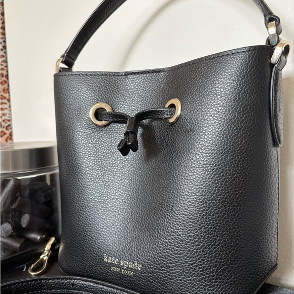 Kate Spade Black Leather Shoulder Bag - Picture 2 of 3